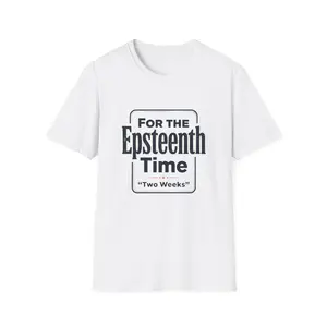 Men's "For the 10th Time" Funny Phrase Menswear Cotton Round Neck T-Shirt - Breathable Soft Draping Fabric, Classic Short Sleeve, Draped Silhouette, Flat Design, Crisp Print, Great Fit, Ideal for Casual Wear & Layering