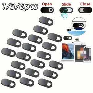 1/3/6 Piece - Webcam Cover Shutter Slider Cover - Suitable for Laptops, Mobile Phones, and Tablet Camera Covers - Compact and Practical