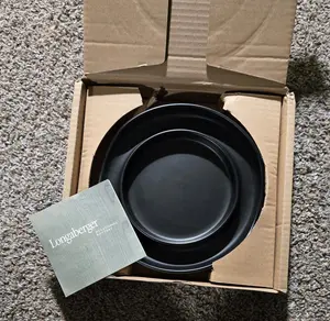 2013 Collector's Club Showman Top Hat Basket Pottery Base with Box Longaberger