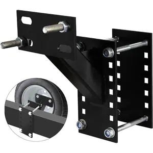 Spare Tire Carrier, Trailer Spare Tire Mount Boat Trailer Carrier Bracket Fits 4 & 5 & 6 Lugs Trailer Wheels on 4", 4.5'', 4.75'', 5'' and 5.5'' Bolt Patterns, Holds up to 150 Lbs