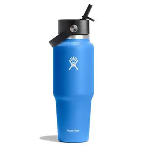 Hydro Flask 32oz Wide Mouth Flex Straw Travel Water Bottle Hydro Flask 32oz Wide Mouth Flex Straw Travel Water Bottle