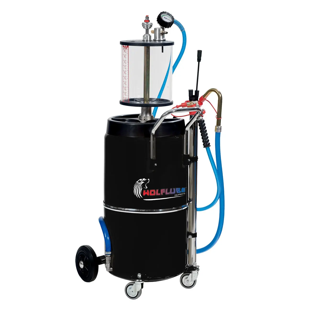 Wolflube Air-Operated Oil Aspirator with Pre-Chamber – 23 Gal