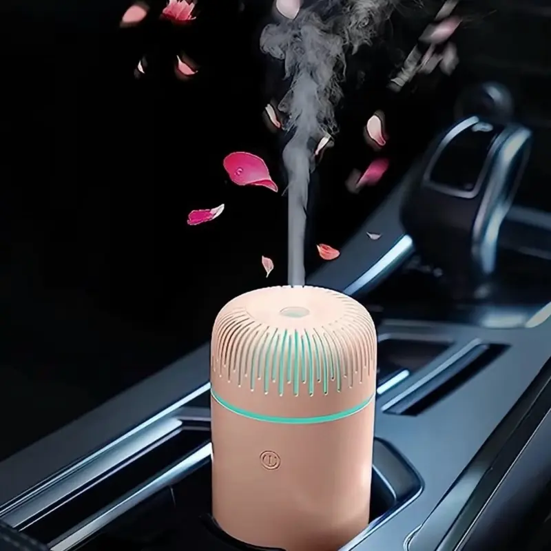 Car Air Humidifier, Portable USB Powered Ultrasonic Air Refreshers, Night Light Effect Car Humidifier, Essential Oil Diffuser for Home Room Car