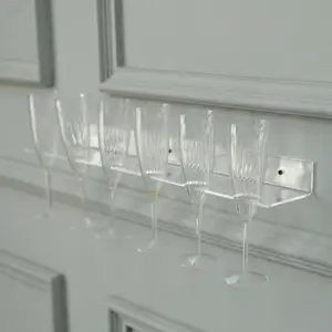 2-Pack Floating Wine Glass Holder Rack 21"