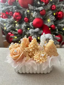 Decorative Candle Set – Handmade Sculpted Candles