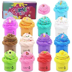 Summer Spring Gift 13 Pack Butter Slime Kit for Girls,Stress Relief Toy for Kids,Party Favors Stretchy and Non-Sticky, Soft DIY Slime for Boys.