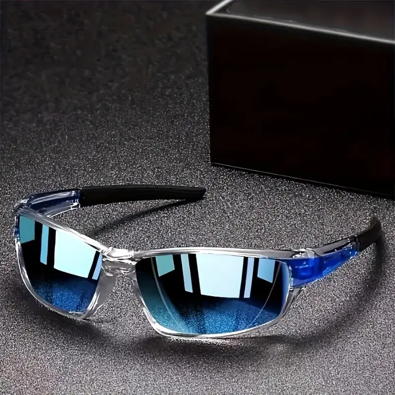 1 Pair of Classic Neutral Full-Frame Sports Sunglasses - Unisex Outdoor Cycling Eyewear, Cycling Shades for Adults' Outdoor Activities