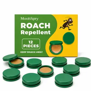48 pcs /4boxesMoonSpry Roach Repellent,quick-action bait limited timediscountCockroach Gel Bait PestControl Kit Rodent Repellent Pouchesfor indoor & Outdoor Multi-SurfaceMicrofiber Floor Mop roach killerindoor infestation cockroach gel bait.