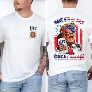 Miler Lite Make 4th of July America Great Again shirt