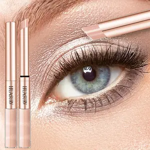 Single Stick Huasurv Long-Lasting Shimmer Eyeshadow, Sexy Highlight Pearl Eye Shadow, Cream Liquid Eyeshadow Duo, Cosmetic, Perfect for Parties, Dates, Travel, Daily Use