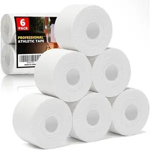 3/6 roll, white, Sports Tape -- no sticky residue, easy to tear | Suitable for athletes and coaches