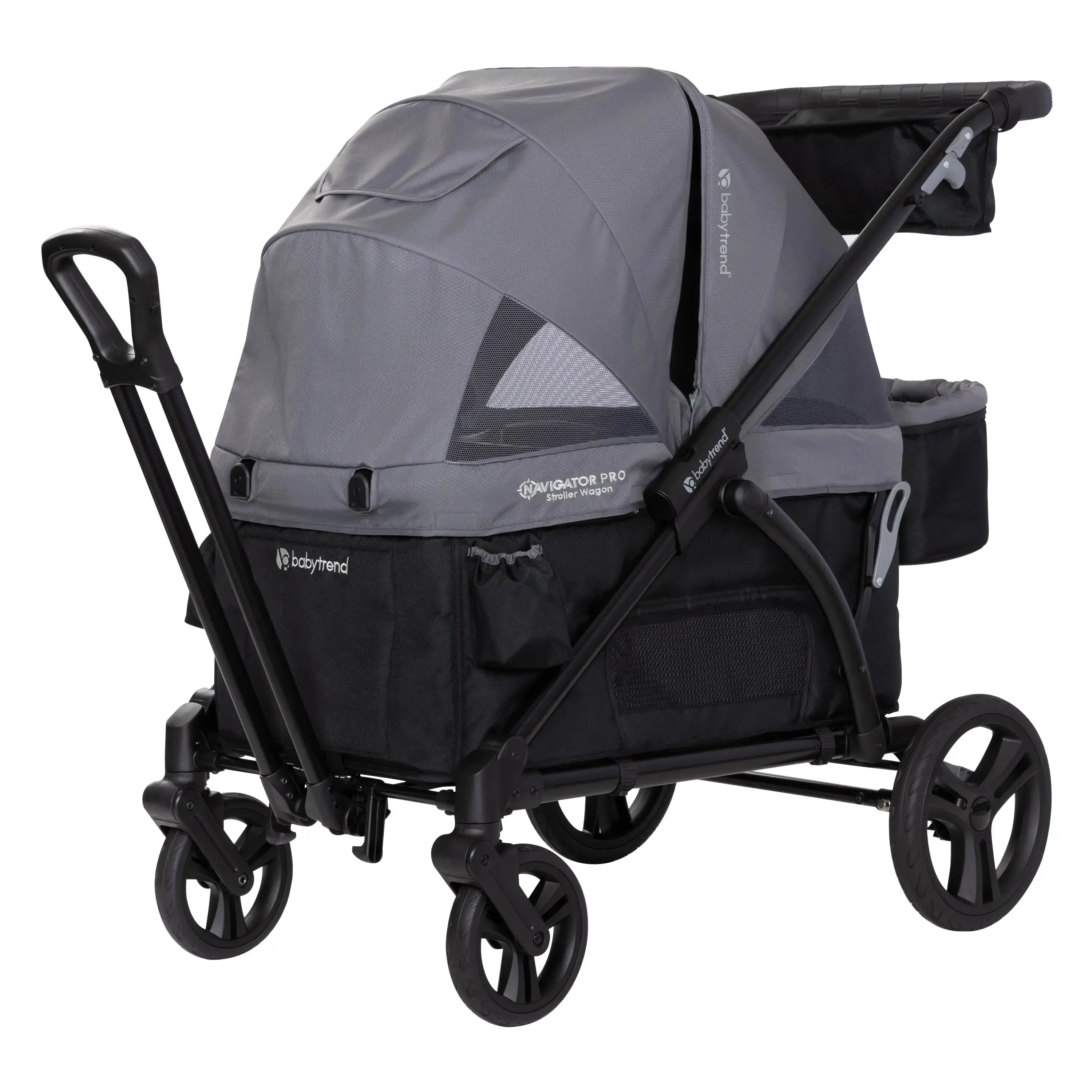 Baby Trend® Navigator® Pro 2-in-1 Versatile Stroller Wagon w/ Adjustable Dual Canopies for Sun Protection & Flip Over Basket Baby Trend® Navigator® Pro 2-in-1 Versatile Stroller Wagon w/ Adjustable Dual Canopies for Sun Protection & Flip Over Basket