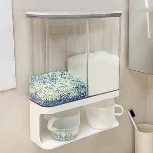 Large Capacity Laundry Powder Dispenser, Wall Mounted Bead Distributor, Soap Dispenser, Suitable for Kitchen Bedroom Bathroom Office Desk Use