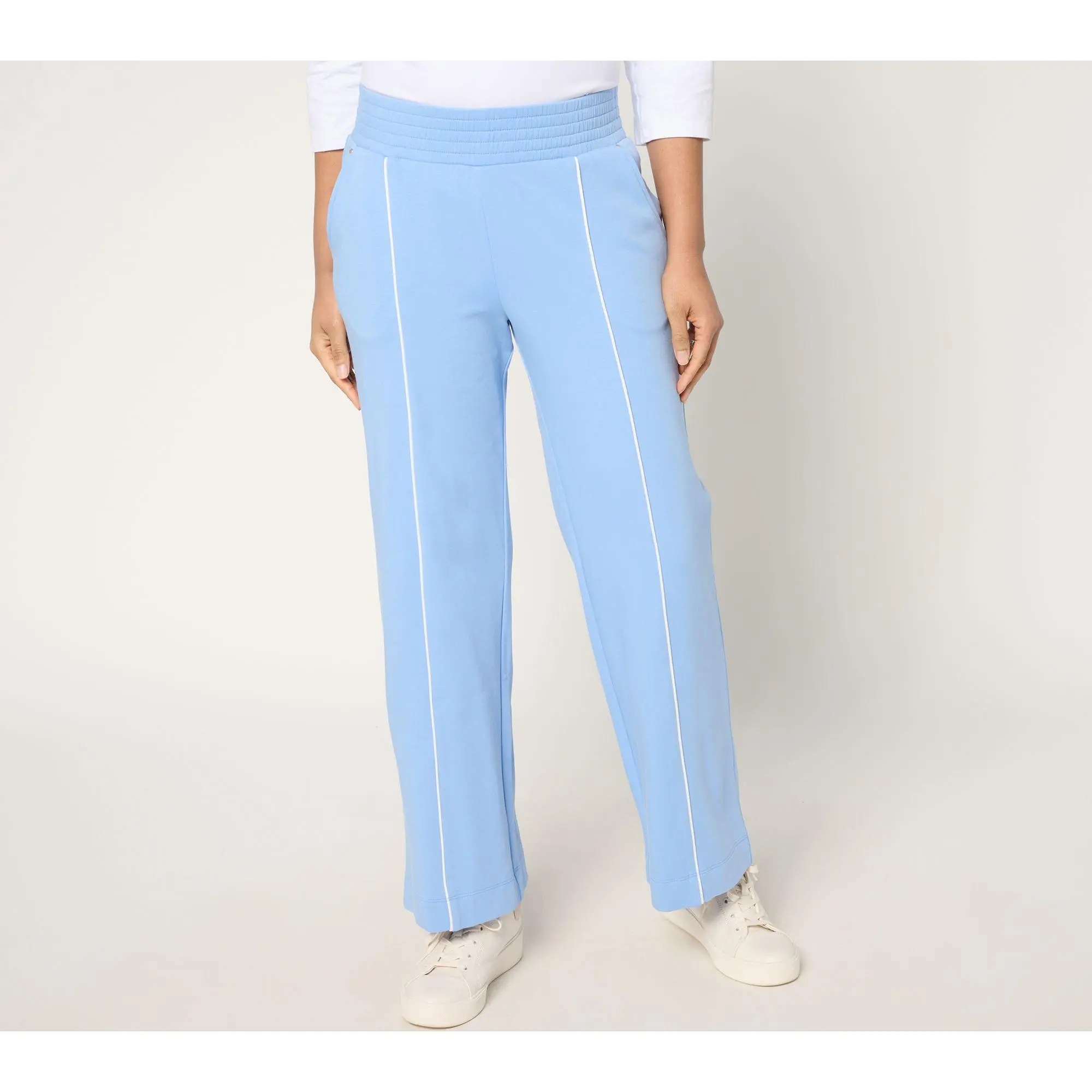 Sport Savvy Regular Full Length Pant with Front Piping Detail