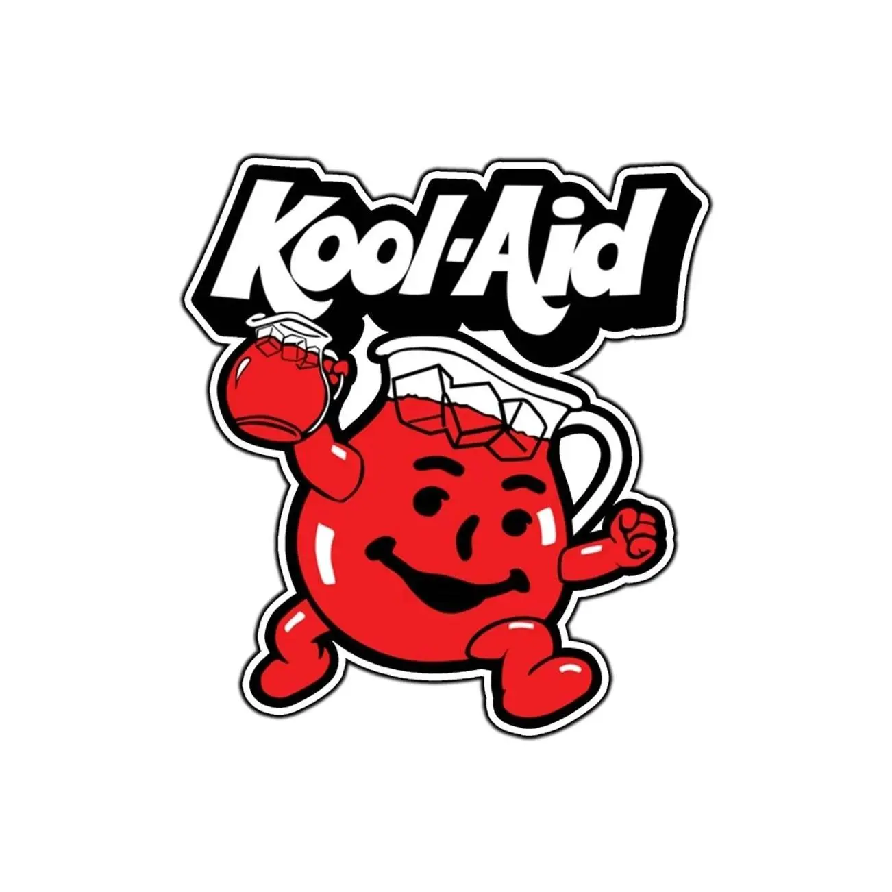 Kool-Aid Man Logo #1 Sticker Waterproof Vinyl Decal Die-Cut Laptop Car