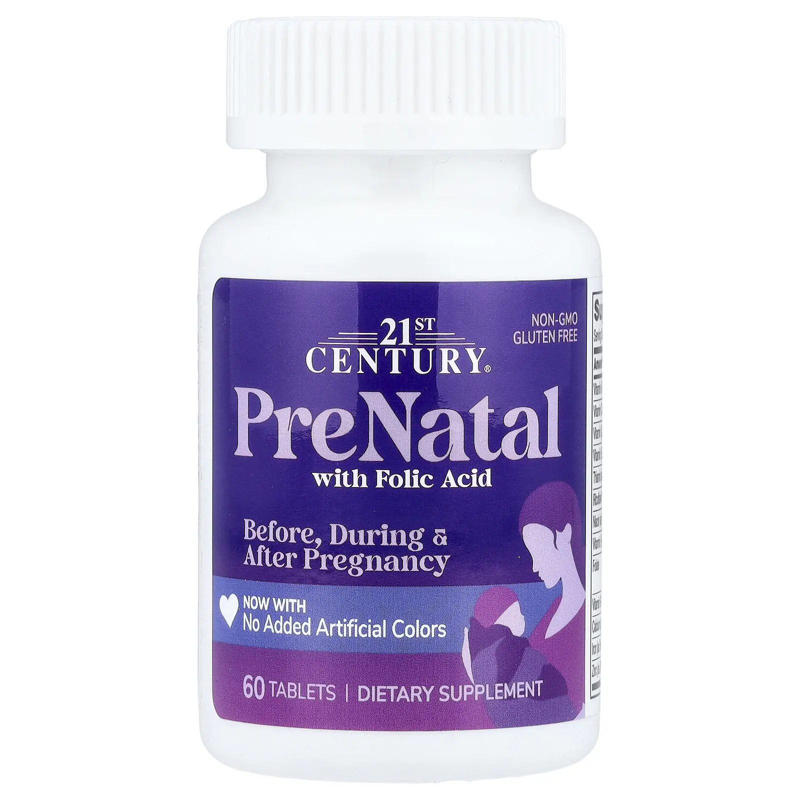 21st Century PreNatal with Folic Acid, 60 Tablets | HSA/FSA Eligible