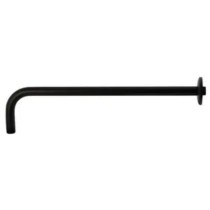 Kingston Brass K117A0 Claremont 17 in. Rain Drop Shower Arm, Matte Black