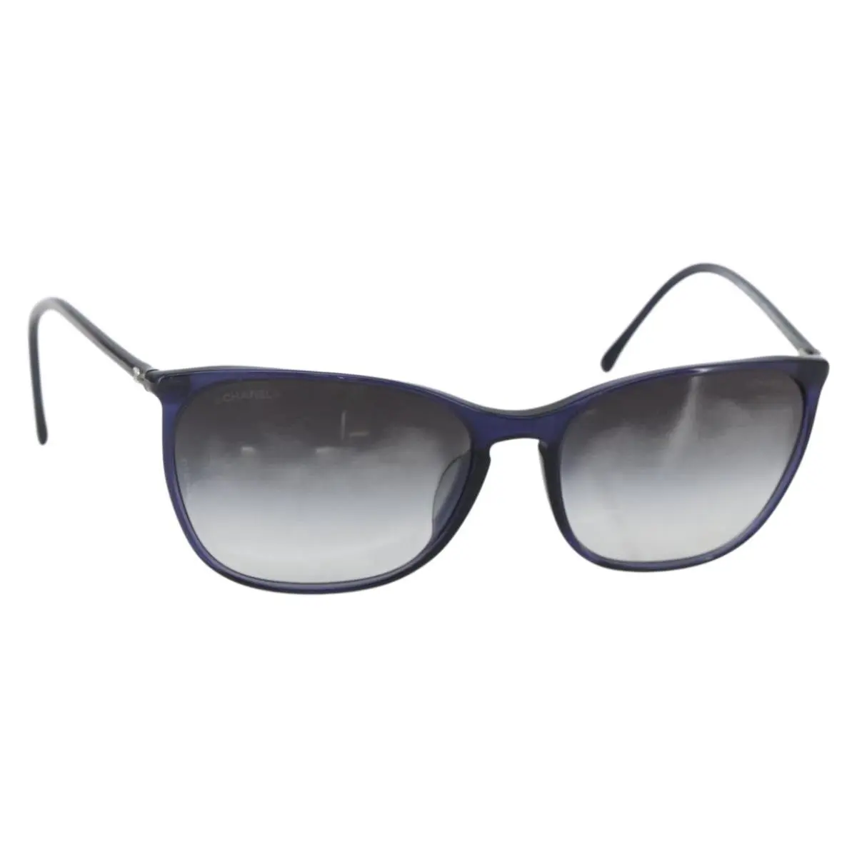 Pre-owned JP 161641 CHANEL Mini COCO Mark Sunglasses plastic Navy 5277 A CC