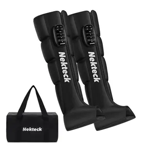 Nekteck Cordless Leg Compression Massager Rechargeable Recovery Boots for Circulation and Pain Relief with 6 Modes 4 Intensities for Leg and Foot Relaxation