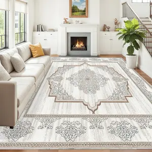 Bohemian Style Area Rug, Bohemian Pattern Rug, Home Decor Sofa Table Mat Bedside Pad, Kitchen Dining Room Entrance Carpet, Ideal Floor Covering