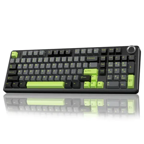 AULA F99 Pro Wireless Mechanical Game Keyboard - 8000mAh, 16.8M RGB LED Backlit Lighted Keyboard, Knob Control, Tri-Mode BT5.0/USB-C/2.4GHz, Hot Swappable Pre-Lubed Linear Switches, Gasket Structure, USB Port, for PC/Laptop (TikTokShopfalldealsforyou)
