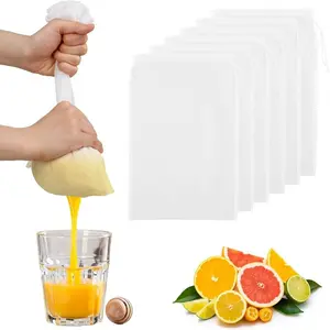 Fine Mesh Filter Bag for Fruit Vegetable Juice Wine Residue Kitchen Squeeze Pouch, Ultra-Fine Dense Strainer for Smoothie & Puree, Colander