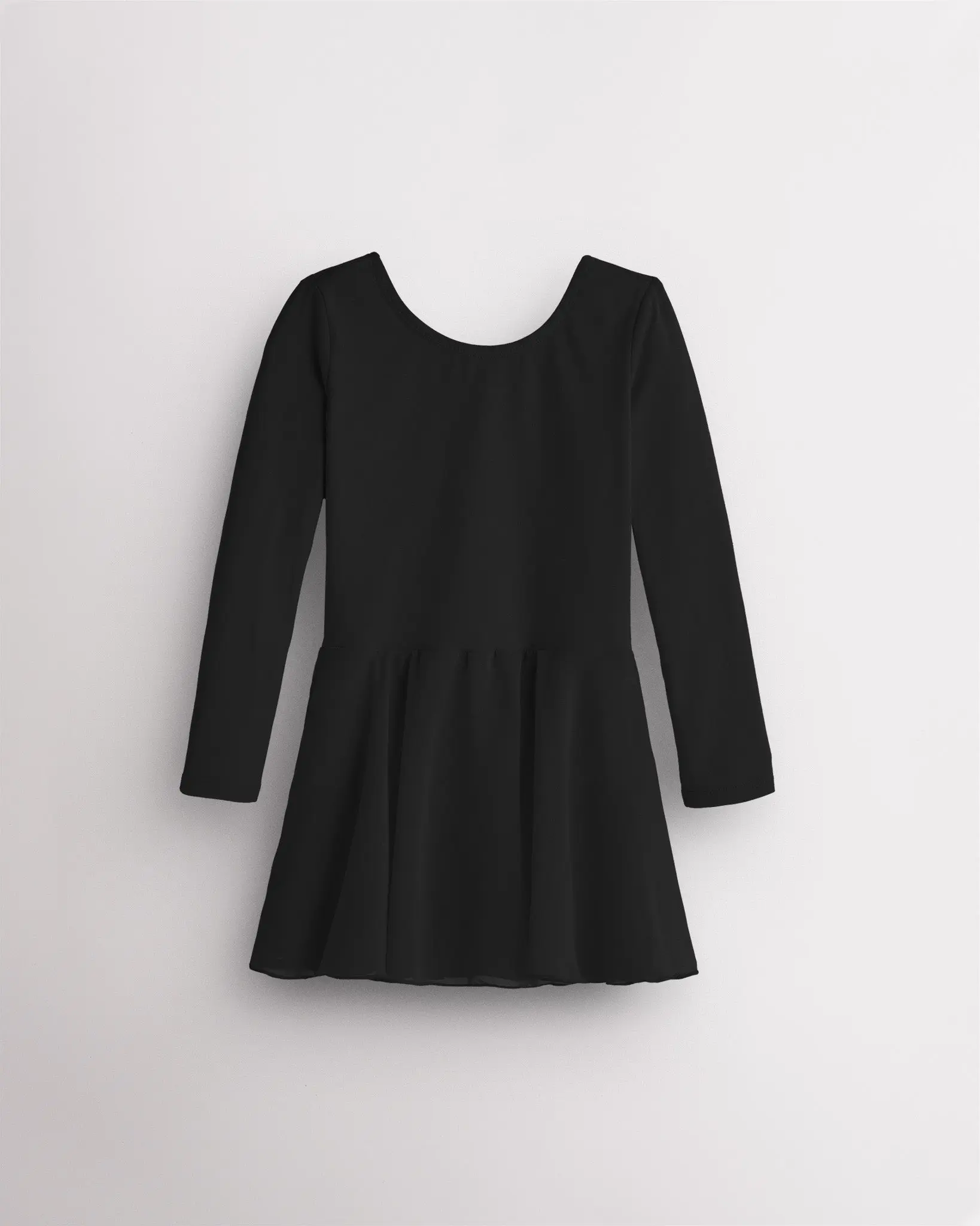 Girls Long Sleeve Ballet Leotard with Sheer Skirt