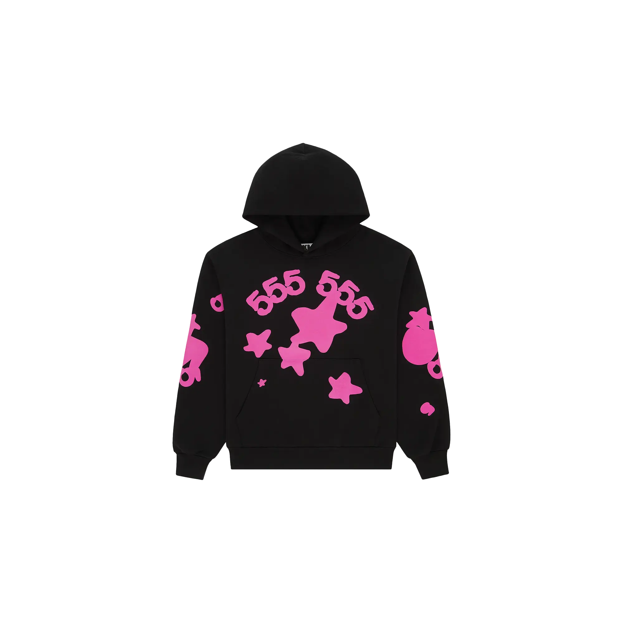 BELUGA ANGEL NUMBER HOODIE "Black/Pink" SP5der404