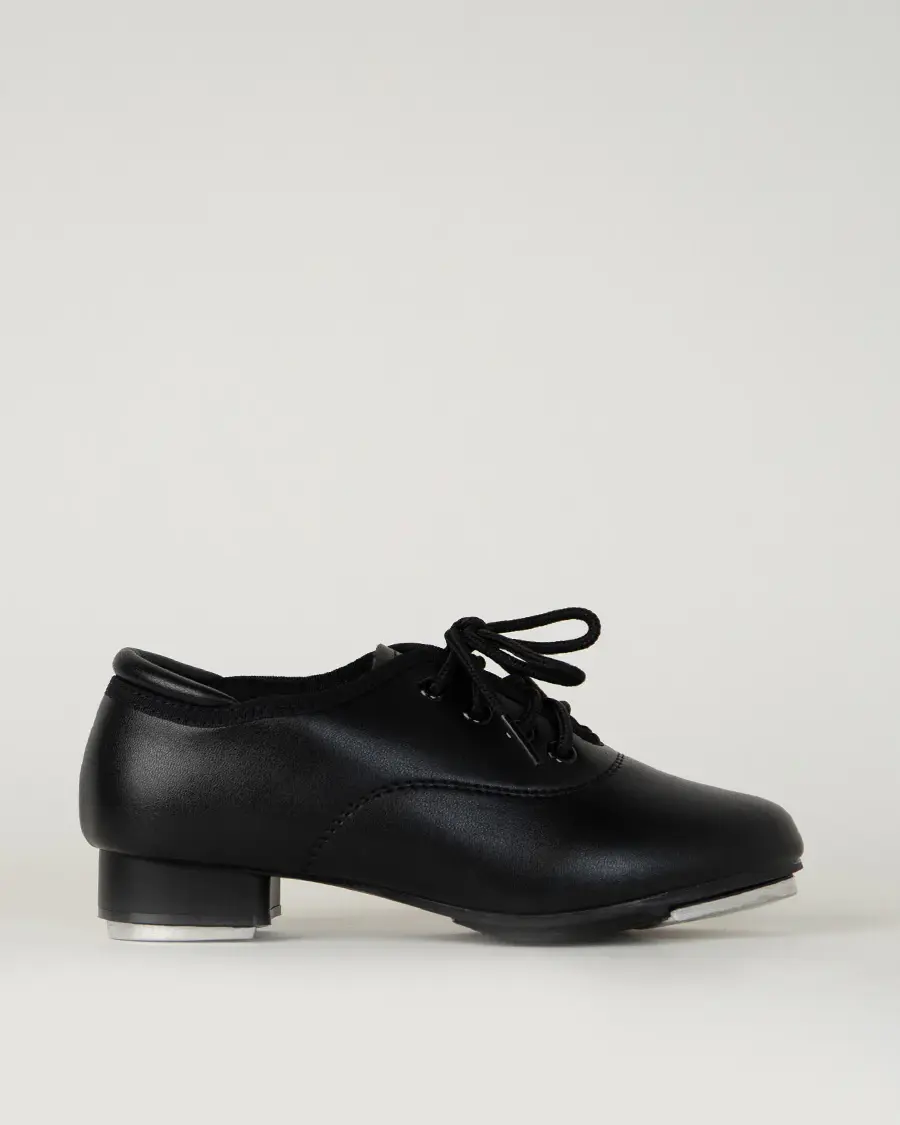 Kids Lace Up PU Leather Tap Shoes