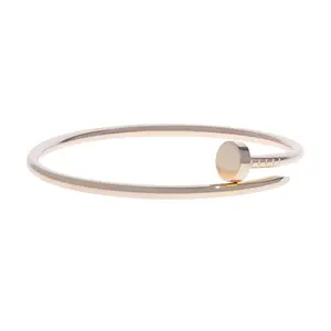 Pre-owned Cartier Juste Un Clou Small Model Bangle Bracelet Size 15