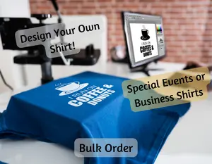 Business Shirt DTF | T-shirts | Custom | Bulk order | Order of 20 shirts and Up | Event Shirts | Personalize logo | Personalize Name | Brand Awareness
