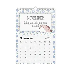 Wall calendar (2026) Ur Blunt Bestie motivation