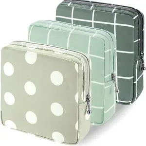 3PCS Period Pouch Set – Sanitary Pad & Tampon Storage Bags"