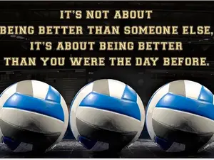 Volleyball Sports Poster, It's Not About Being Better Than Someone Else, Vintage Wall Art, Gifts For Living Room Poster Prints No Framed, Gifts For Volleyball Lovers, Art Prints, Wall Art Home Decor, Big Wall Art