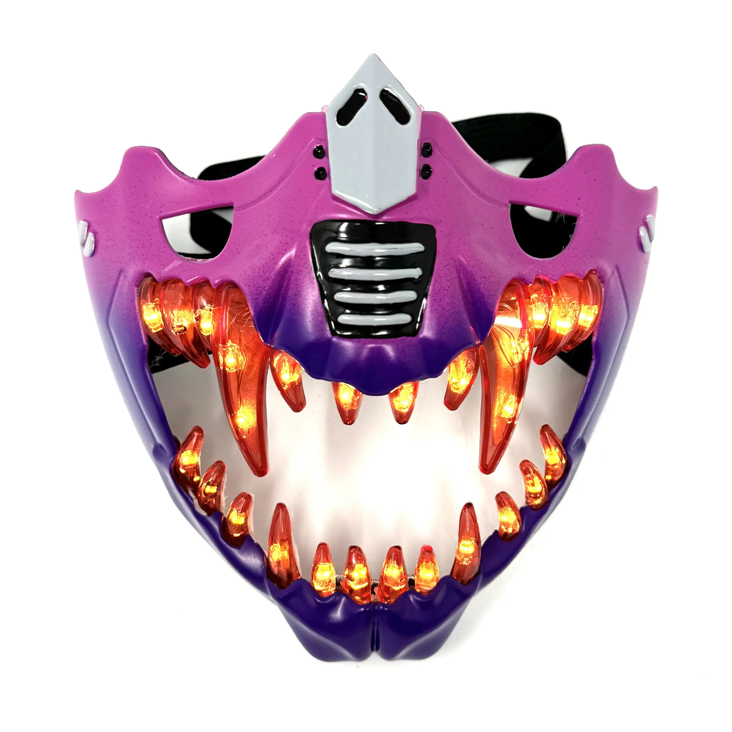 Steampunk Style LED Light UP Metallic Half Face Masquerade Party Masks