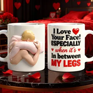 Funny Flirty Love Quote Mug, Romantic Humor Couple Gift Coffee Cup, Cute Relationship Joke Design, Valentine’s Day Gift for Him Her