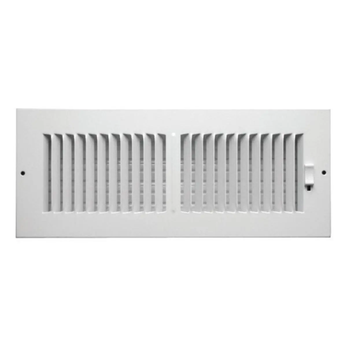 212 MAIN Greystone C102M12X04 Powder Coated 2-Way Sidewall Ceiling Register, 12x4 in, Heavy Steel, Powder Coating