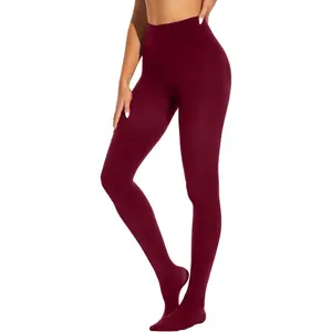 Women's 80D Ultra Soft Opaque Tights, High Waist Solid Color Footed Pantyhose with 29 Colors Fit Smooth Womenswear Ballet Medium Silky Stretchy Basic Minimalist Tan