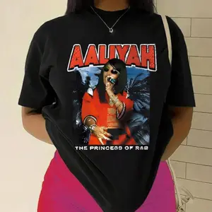 Aaliyah Vintage Graphic Shirt, Retro R&B Music T-Shirt, 90s Singer Fan Tee, Classic Hip Hop Streetwear Outfit, Music Lover Tribute Gift Shirt, Unisex Casual Graphic Shirt For Women, Shirt For Men