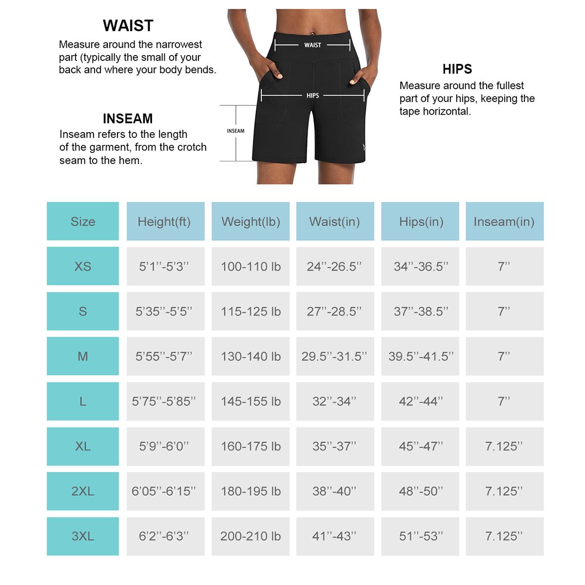 baleaf Bermuda Shorts for Women 7'' High Waisted Athletic Long Running Shorts with Pockets Casual Lounge Dailywear