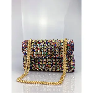 Shoulder Bags Crossbody Bag Purses Handbags Rhinestone Evening Bag for Women Clutch Purse with Chain Elegant Rhinestone Bag