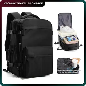 Kibachev Vacuum Travel Backpack,Carry On Travel Backpakc for Women Men,Airport Backpack,Personal item Travel Bag,Airplane Backpack Stylish Daypacks