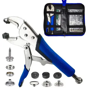 Heavy Duty Snap Fasteners Kit, Canvas Snap Kit for Marine Snaps Installing  Boat Cover/Carpet/Fabric/Leather, Metal Snap Pliers with 60-set Stainless Steel Snap 15mm