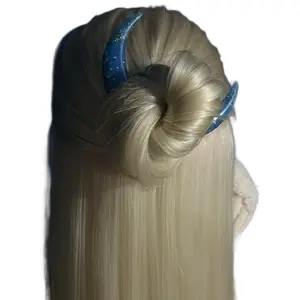Small Crescent Moon Bun Hair Fork - Unique Design for Stylish Hair Accessories