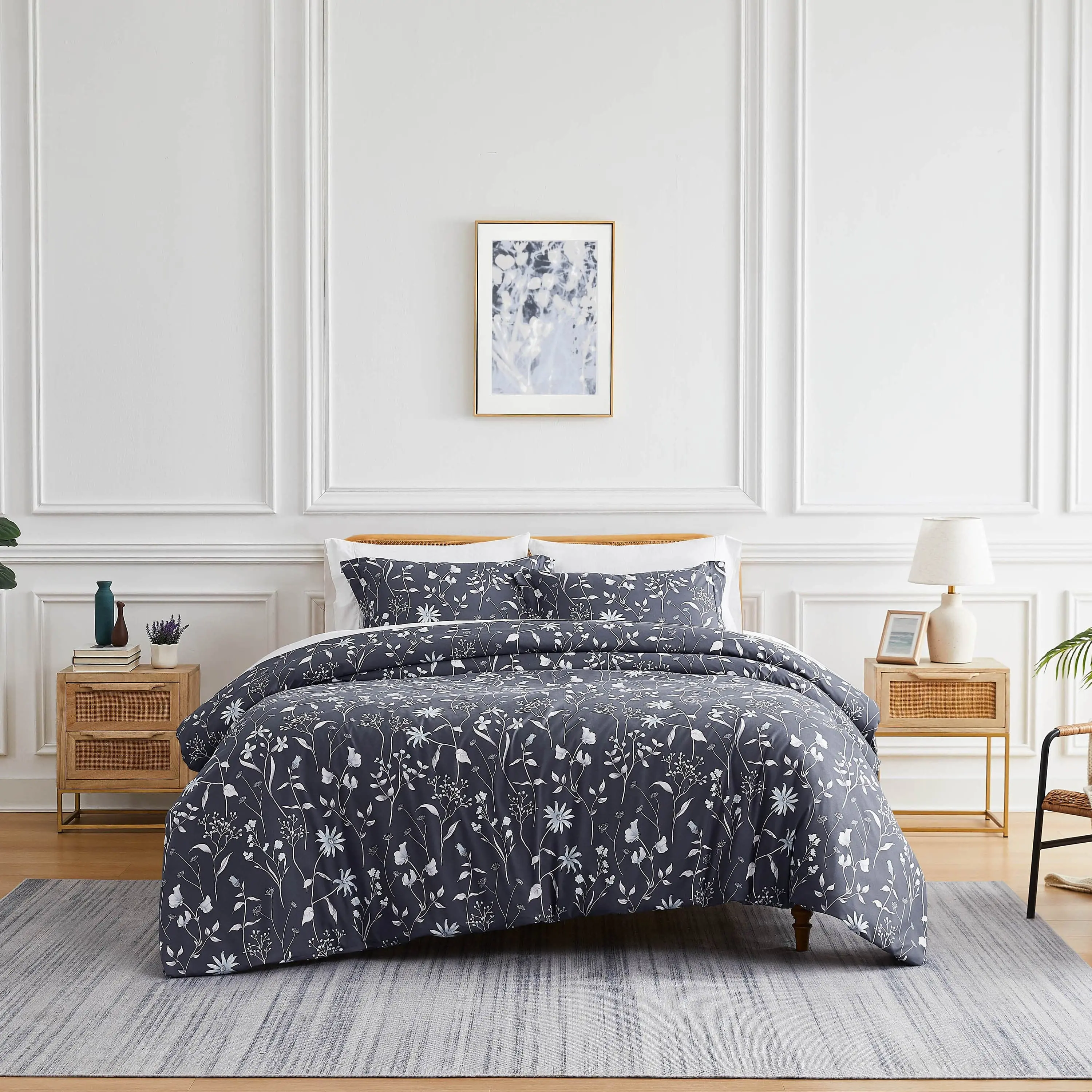 Upscale Boutique Secret Meadow Soft Microfibre Comforter Set - Twin-Twin XL, Full-Queen, King-California King, All Seasons, Double Brushed, Machine Washable Bedding