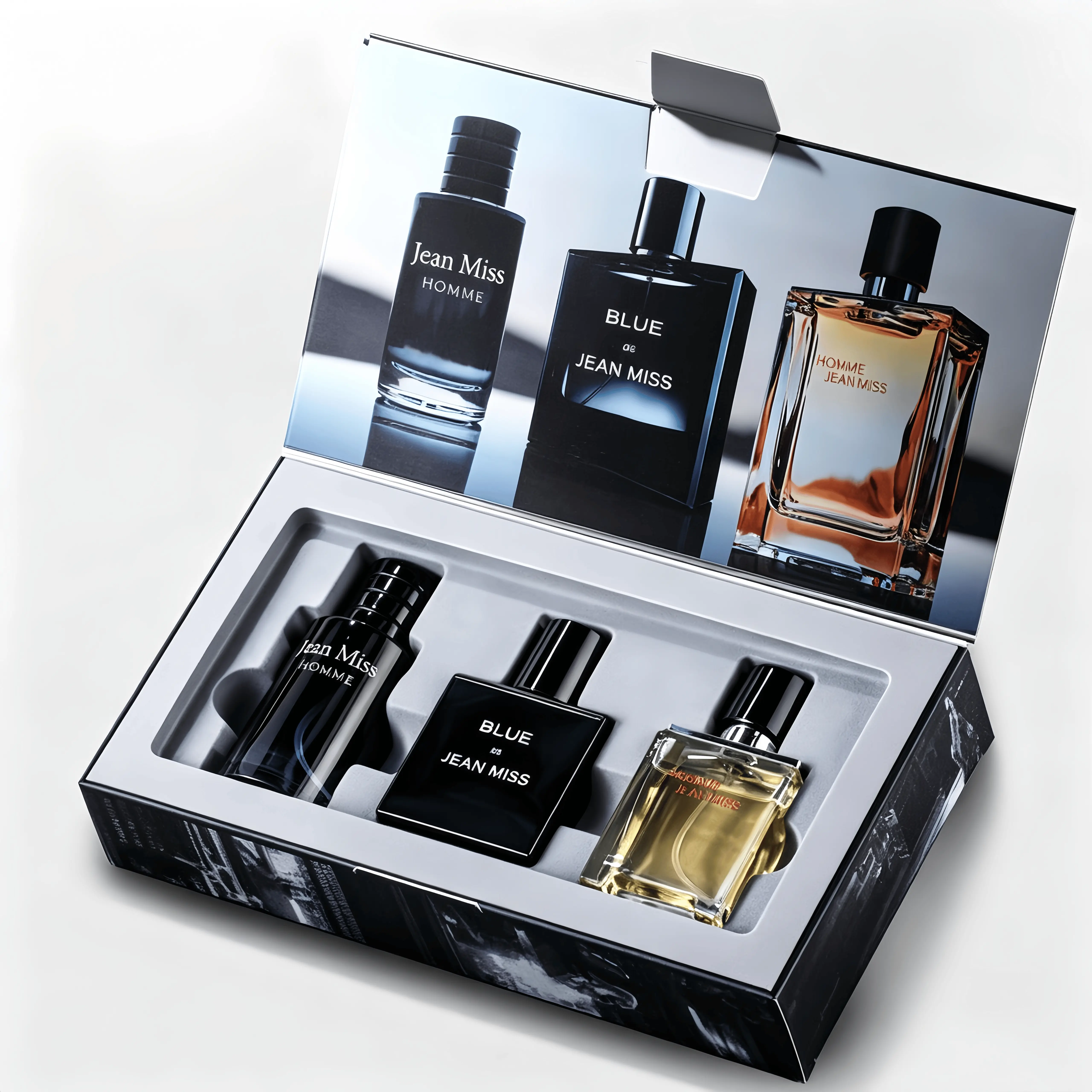 Men's Perfume Gift Set 3-in-1 Eau de Parfum BodySpray Collection - Long Lasting colognes SummerWoody Citrus Floral Vanilla Creamy Fragrance ForMen, Luxury Travel Size Kit 3 x 30ml - Daily Wear,Business, Dating, Birthday & Anniversary Gift forHim tikt