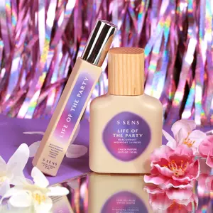 5 SENS Life of the Party Eau de Parfum Set 30mL + 10mL | Blackcurrant Saffron Midnight Jasmine | Confidence Perfume | Clean Vegan