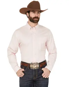 Cody James Men's Men'S Basic Twill Long Sleeve Button-Down Performance - Cjfa23w17-B-Pnk