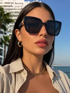 Square Frame Sunglasses, Fashionable and Elegant, Perfect for Travel, Sports, Beach, Music Festivals, Outdoor Activities