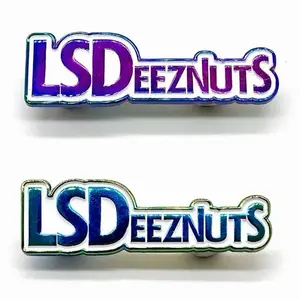 LSDeeznuts Rainbow Metal Psychedelic EDM Music Festival Heady Collectors Hat Pin